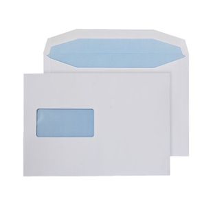 Q-Connect Machine Envelope 162x238mm Window Gummed 90gsm White (Pack of 500) KF02898