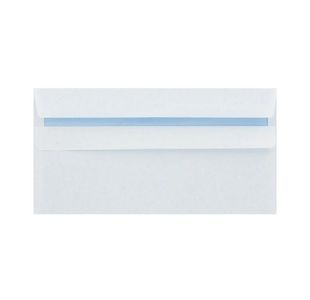 Q-Connect DL Envelopes Plain Wallet Peel and Seal 100gsm White (500 Pack) 1P04