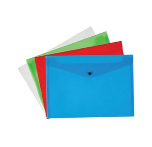 Q-Connect Polypropylene Document Folder A4 Assorted (12 Pack) KF03599