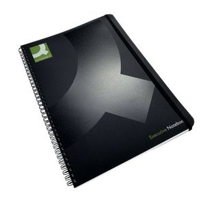 Q-Connect Polypropylene Wirebound Book A4 Black (3 Pack) KF03729