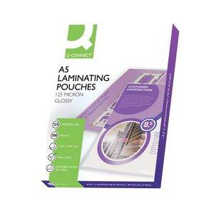 Q-Connect A5 Laminating Pouch 250 Micron (Pack of 100) KF04108