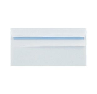 Q-Connect DL Envelope Wallet Self Seal 80gsm White (250 Pack) KF07556