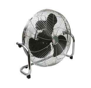 Q-Connect High Velocity Floor Standing Fan 18 Inch 3 Speed Chrome KF10031