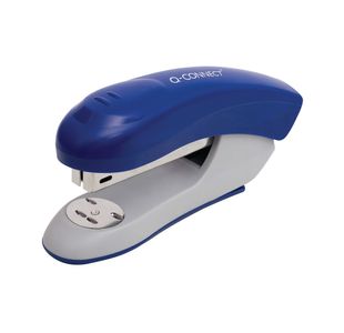 Q-Connect Half Strip Plastic Stapler Blue KF14205