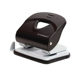 Q-Connect Standard Duty Metal Desk Hole Punch Black KF14220