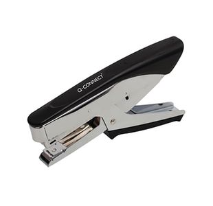 Q-Connect Plier Stapler 24/6 and 26/6 Staples Black KF14223