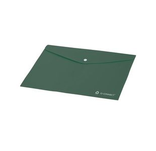 Q-Connect Recycled Polypropylene Folder Transparent A4 Green (Pack of 12) KF14419
