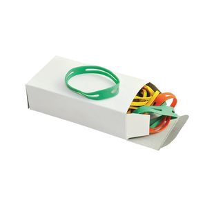 Q-Connect X-Band Rubber Bands 100x11mm Assorted Colours 100g KF14679