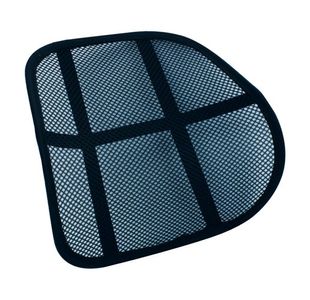 Q-Connect Mesh Back Support Black KF15413