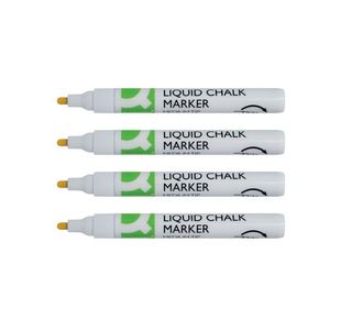 Q-Connect Chalk Markers Medium Tip White (Pack of 4) KF16282