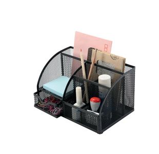 Q-Connect Curved Desktop Organiser Black KF17295