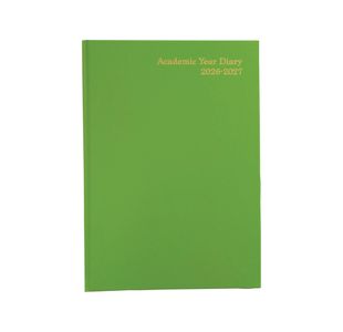 Academic Diary Day Per Page A4 Lime Green 2026-2027 FS669178
