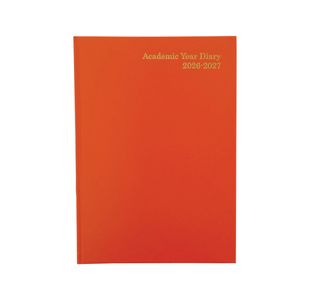 Academic Diary Day Per Page A4 Orange 2026-2027 FS669192