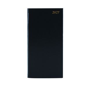 Slim Desk Diary Potrait Week To View Black 2027 KF1BK27