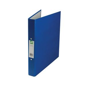 Q-Connect 2 Ring 25mm Paper Over Board Blue A4 Binder (10 Pack) KF20035