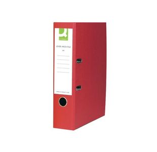 Q-Connect Lever Arch File Paperbacked A4 Red (10 Pack) KF20041