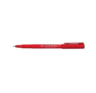 Q-Connect Fineliner Pen 0.4mm Red (Pack of 10) KF25009