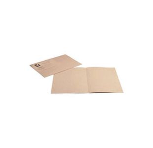 Q-Connect Square Cut Folder Lightweight 180gsm Foolscap Buff (Pack of 100) KF26032
