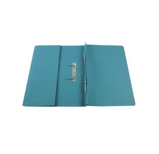 Q-Connect Transfer Pocket File 38mm Capacity Foolscap Blue (Pack of 25) KF26094