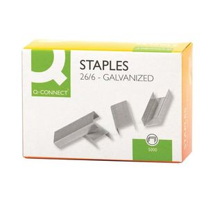 Q-Connect Staples 26/6mm (Pack of 5000) KF27001