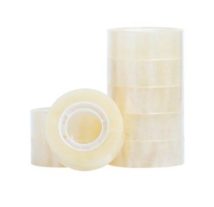 Q-Connect Easy Tear Polypropylene Tape 19mmx33m 1 Inch Core Clear (Pack of 8) KF27013
