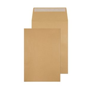Q-Connect Envelope Gusset 324x229x25mm Peel and Seal 120gsm Manilla (Pack of 100) KF3527