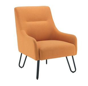 Jemini Daveen Reception Wire Frame Armchair 650x800x860mm Mustard KF70022