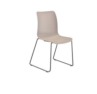 Astin Logi Skid Chair 530x530x860mm Grey KF70030