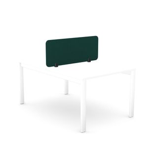 Serrion PET Desk Mounted Straight Top Acoustic Screen 1190x400mm Green KF70120