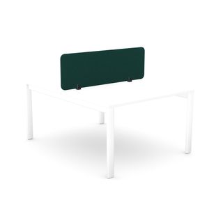 Serrion PET Desk Mounted Straight Top Acoustic Screen 1390x400mm Green KF70123