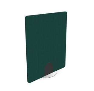 Serrion PET Freestanding V-Groove Acoustic Screen 1200x1400mm Green KF70138