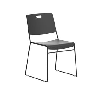 Titan Arc High Density Stacker Chair 520x545x805mm Black KF70153