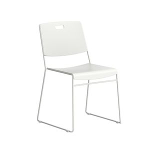 Titan Arc High Density Stacker Chair 520x545x805mm White KF70155