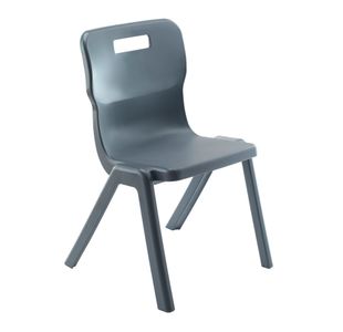 Titan One Piece Retold Chair Size 5 470x500x770mm Black KF70160