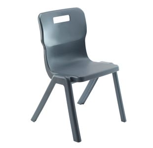 Titan One Piece Retold Chair Size 6 470x530x805mm Black KF70161