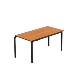 Titan Crush Bent Frame Table 1100x550x530mm Beech/Black KF70456