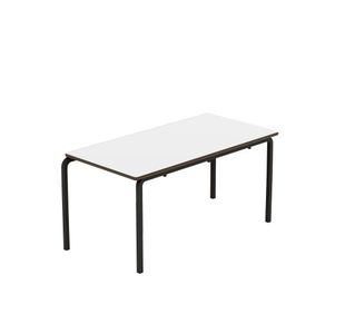 Titan Crush Bent Frame Table 1100x550x530mm White/Black KF70462