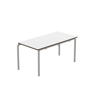Titan Crush Bent Frame Table 1100x550x530mm White/Grey KF70463