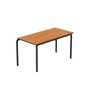 Titan Crush Bent Frame Table 1100x550x590mm Beech/Black KF70464