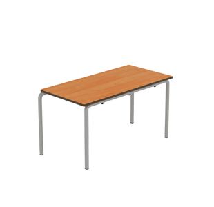 Titan Crush Bent Frame Table 1100x550x590mm Beech/Grey KF70465