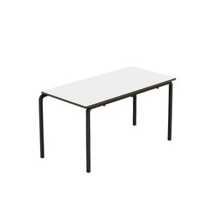 Titan Crush Bent Frame Table 1100x550x590mm White/Black KF70470