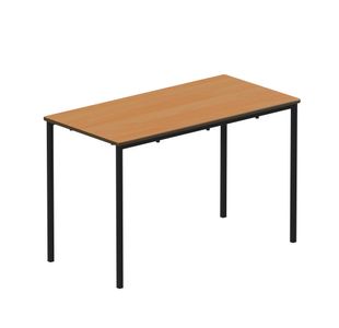 Titan Fully Welded Frame Table 1100x550x530mm Beech/Black KF70488