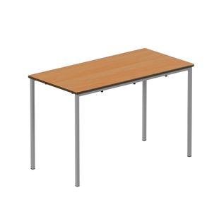Titan Fully Welded Frame Table 1100x550x590mm Beech/Grey KF70497