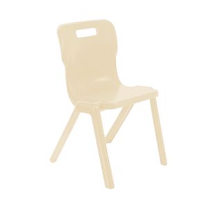 Titan One Piece Retold Chair Size 6 470x530x805mm Sand KF70508