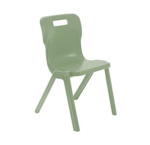 Titan One Piece Retold Chair Size 6 470x530x805mm Sage Green KF70510
