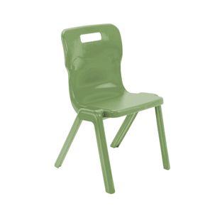 Titan One Piece Classroom Chair Size 5 470x500x770mm Forest KF70512