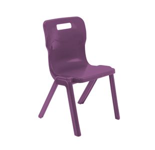 Titan One Piece Classroom Chair Size 5 470x500x770mm Grape KF70516