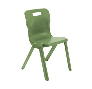 Titan One Piece Classroom Chair Size 6 470x530x805mm Forest KF70517