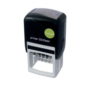 Q-Connect Voucher for Custom Self-Inking Date Stamp 43x28mm KF71433