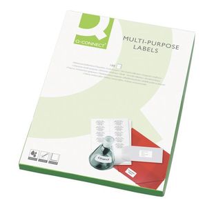Q-Connect Multipurpose Labels 99.1x93.1mm 6 Per Sheet White (600 Pack) 9670054